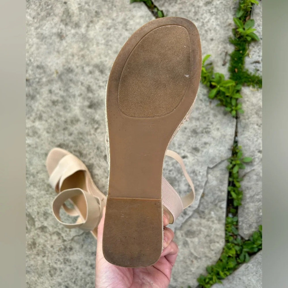 Caslon Libbie Wedge Espadrille Sandal, Beige, Size  10 - Picture 7 of 9